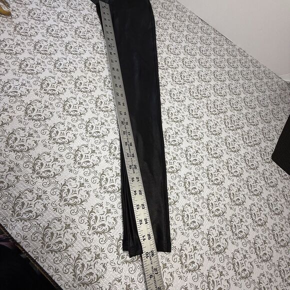 Spanx Leggings Faux Vegan Leather Pants Black High Waist Small - Picture 3 of 8